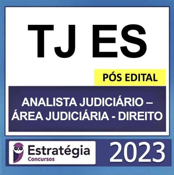 rateio-tj-es-analista-judiciario-area-judiciaria-direito-estrategia-pos-edital-2023 TJ ES – PÓS EDITAL – (ANALISTA JUDICIÁRIO – ÁREA JUDICIÁRIA – DIREITO) – ESTRATÉGIA 2023 - Imagem 1