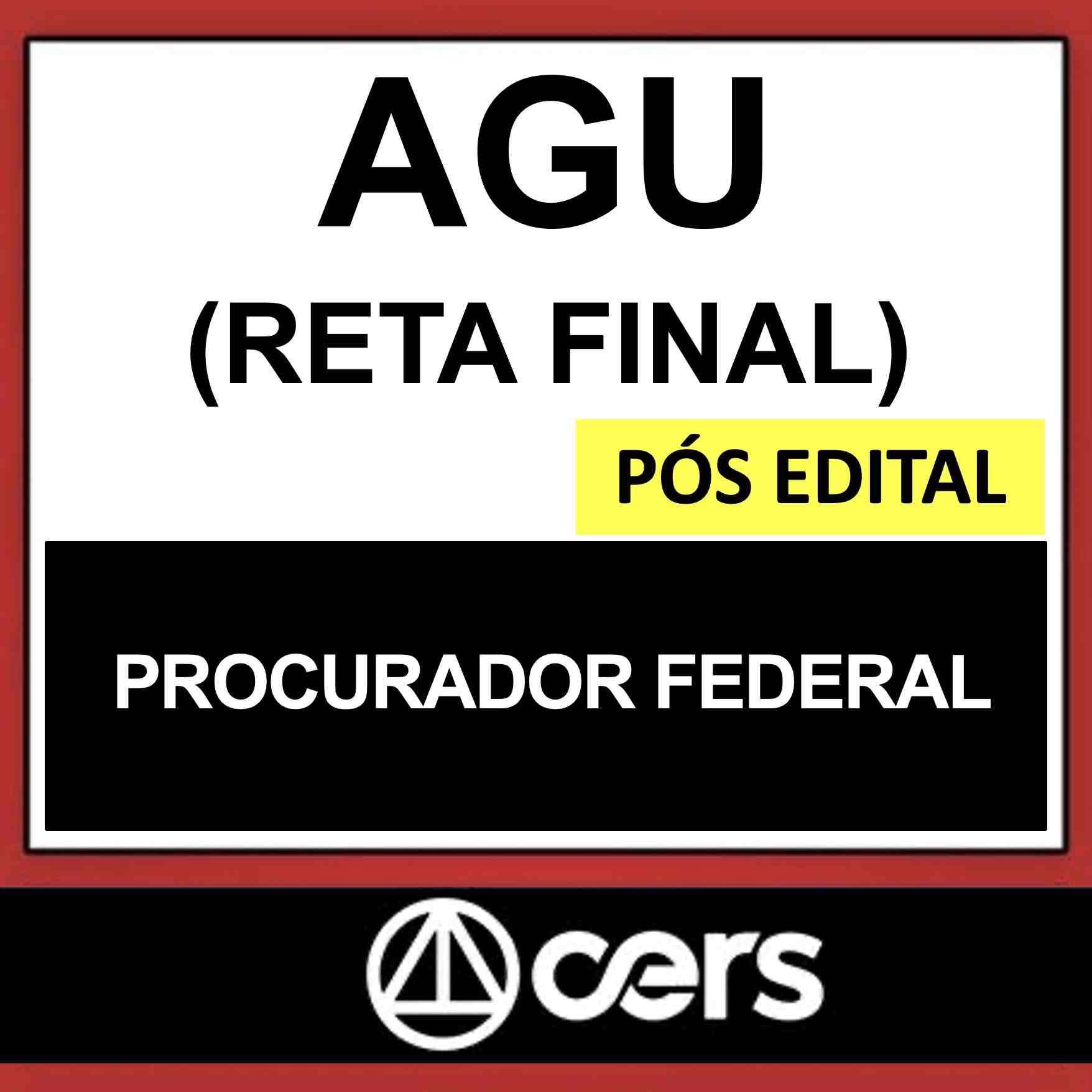 rateio-agu-procurador-federal-reta-final-2023 AGU – PÓS EDITAL – (PROCURADOR FEDERAL – RETA FINAL) – CERS 2023 - Imagem 1