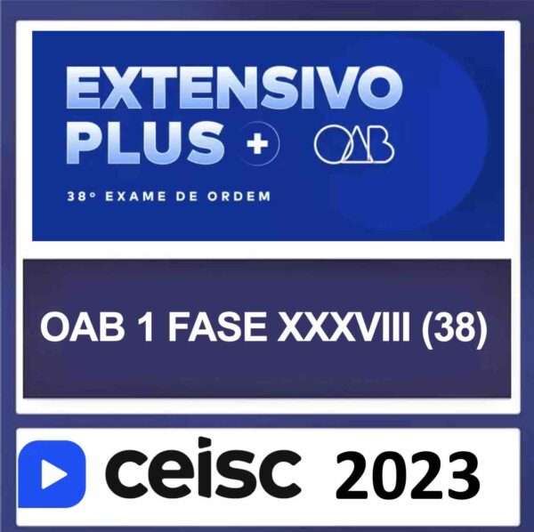 rateio-ceisc-oab-1-fase-38-ceisc-2023 OAB 1ª Fase 38 (XXXVIII) – ( EXTENSIVO PLUS + BRINDE ) – CEISC 2023 - Imagem 1