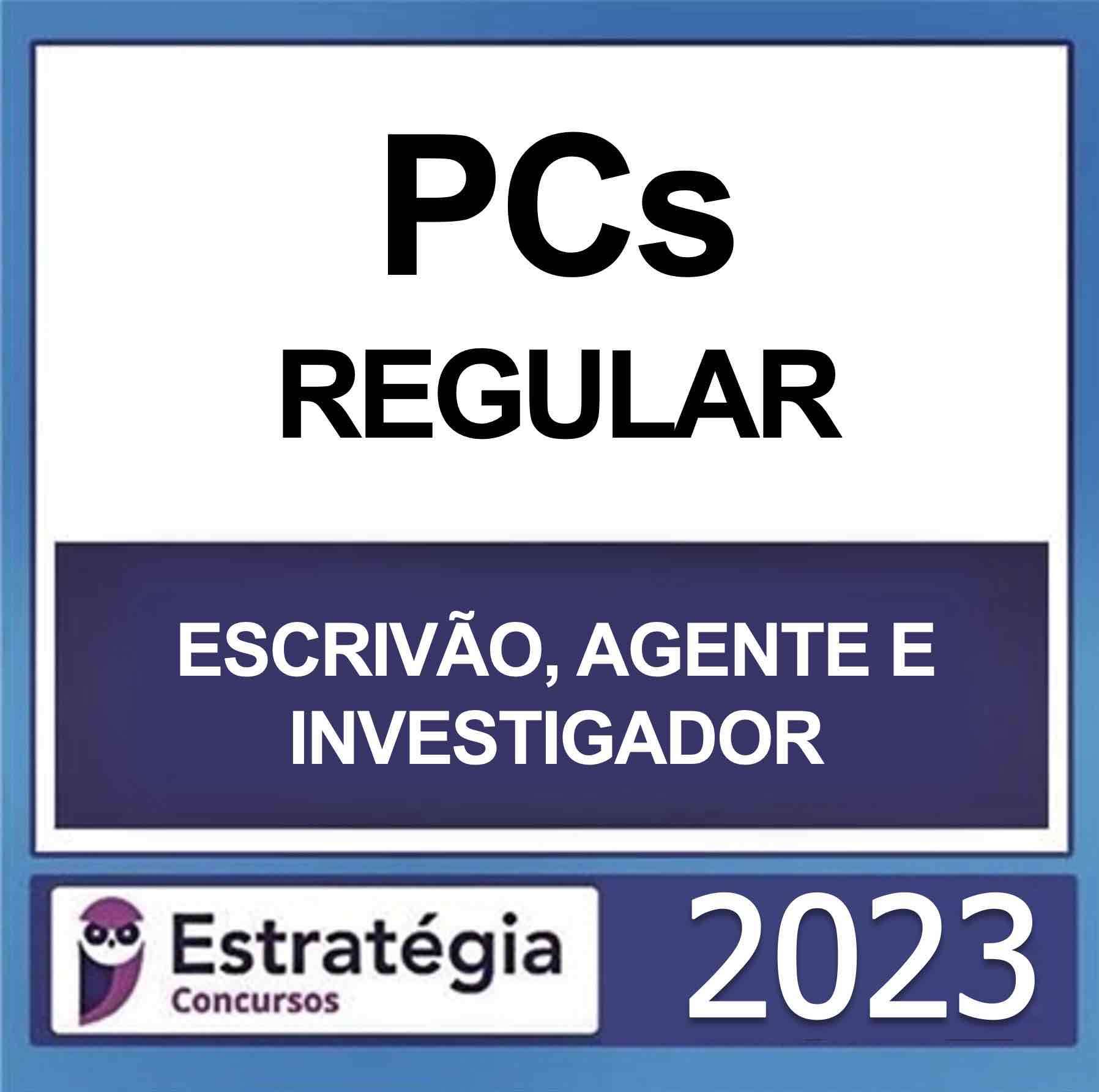 rateio-pcs-escrivao-agente-investigador-2023-estrategia PCs - Curso Regular (Escrivão-Agente-Investigador) Pacote - 2023 - Imagem 1