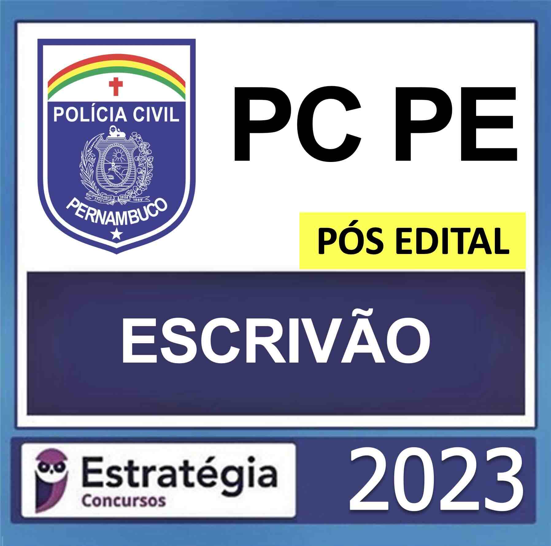 RATEIO PC PE ESCRIVÃO PÓS EDITAL ESTRATÉGIA 2023 RATEIO PC PE ESCRIVÃO PÓS EDITAL ESTRATÉGIA 2023