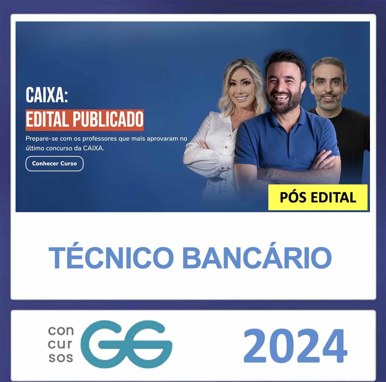 RATEIO CAIXA TÉCNICO BANCÁRIO GG CONCURSOS PÓS EDITAL 2024 CAIXA TÉCNICO BANCÁRIO GG CONCURSOS PÓS EDITAL 2024 - Imagem 1