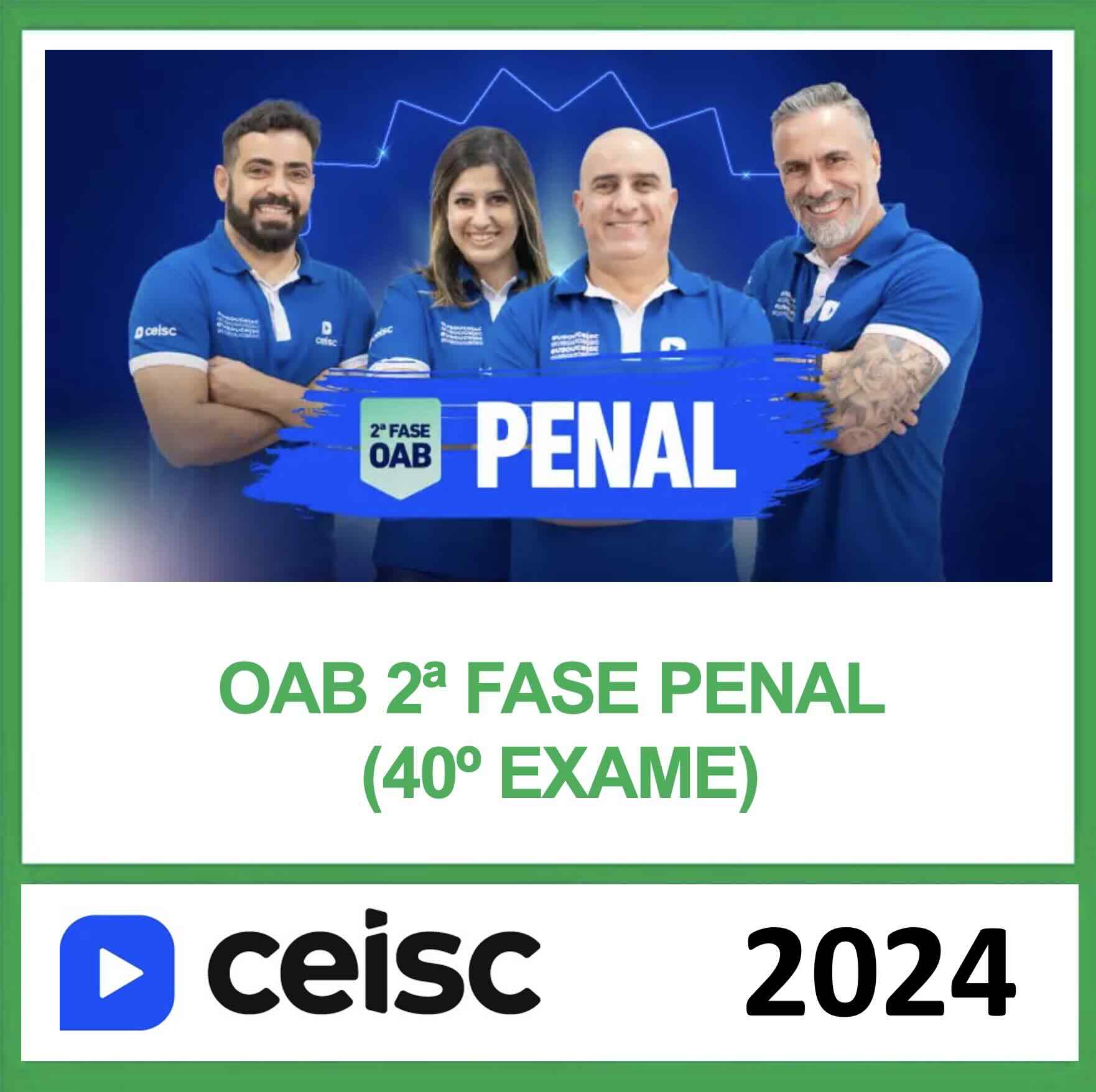 Rateio 2 Fase Direito Penal OAB Ceisc 2024 – Exame 40 Rateio 2 Fase Direito Penal OAB Ceisc 2024 – Exame 40