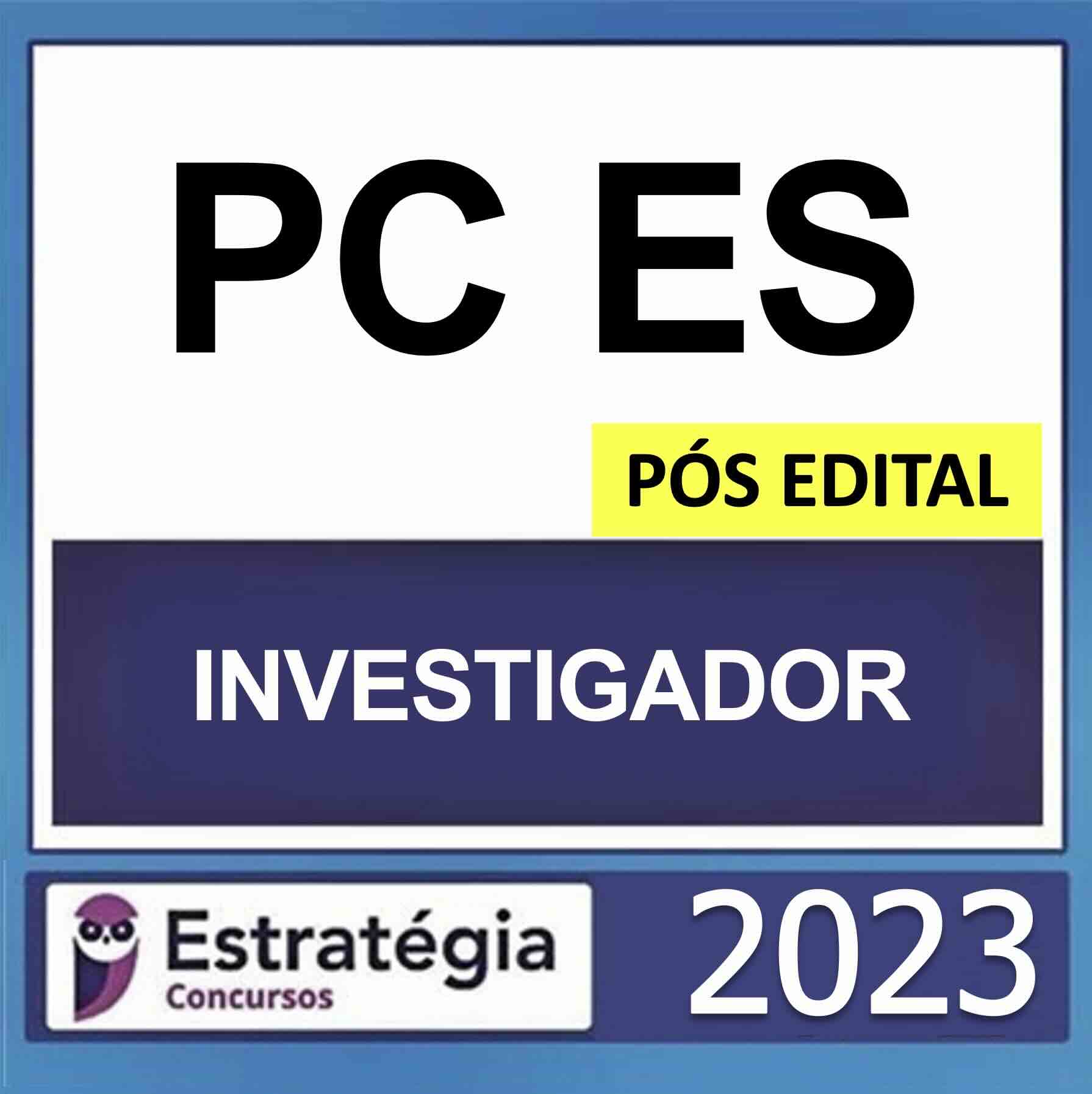 RATEIO PC ES INVESTIGADOR ESTRATÉGIA 2023 RATEIO PC ES INVESTIGADOR ESTRATÉGIA 2023