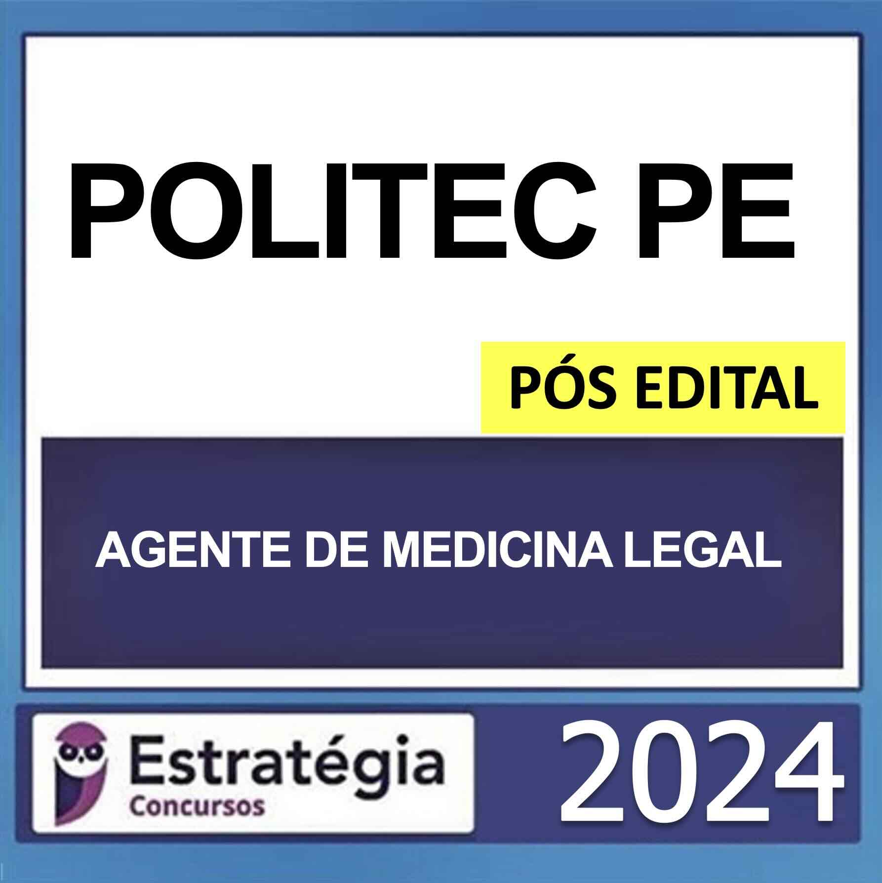 RATEIO POLITEC PE AGENTE DE MEDICINA LEGAL PÓS EDITAL ESTRATÉGIA 2024 RATEIO POLITEC PE AGENTE DE MEDICINA LEGAL PÓS EDITAL ESTRATÉGIA 2024