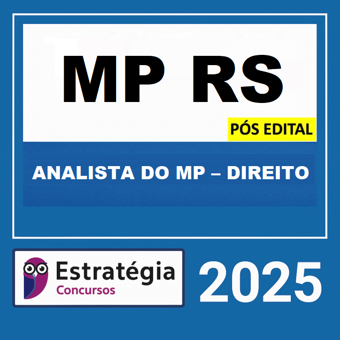 Rateio MP RS Pós Edital Analista do MP Direito Estratégia 2025 Rateio MP RS Pós Edital Analista do MP Direito Estratégia 2025