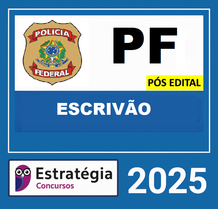 RATEIO PF ESCRIVÃO PÓS EDITAL ESTRATEGIA 2025. PF – PÓS EDITAL – (ESCRIVÃO DA POLÍCIA FEDERAL) – ESTRATÉGIA 2025 - Imagem 1