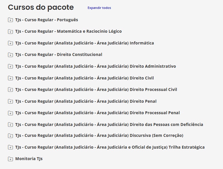 RATEIO TJS - CURSO REGULAR (ANALISTA JUDICIÁRIO - ÁREA JUDICIÁRIA) ESTRATEGIA 2025