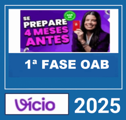 RATEIO OAB 1ª FASE DO 44ª EXAME (MÉTODO VDE – 120 DIAS) VÍCIO DE UMA ESTUDANTE 2025 