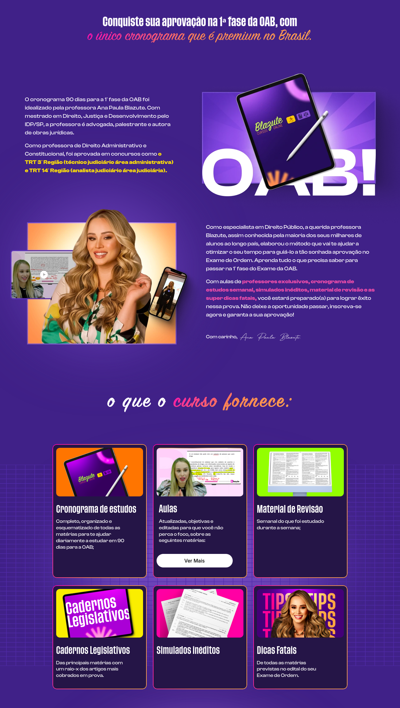 RATEIO OAB 44º 1ª FASE (90 DIAS) BLAZUTE 2025