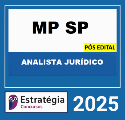 Rateio MP SP Analista Jurídico Estratégia Pós Edital 2025