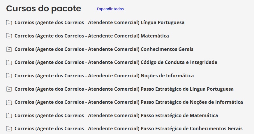rateio CORREIOS (AGENTE DOS CORREIOS - ATENDENTE COMERCIAL) ESTRATEGIA 2025