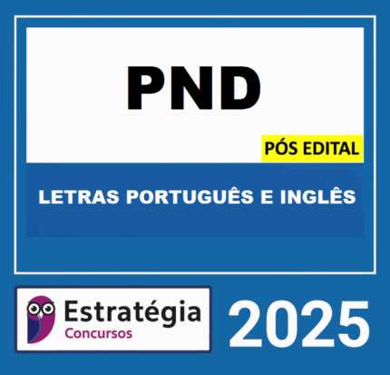RATEIO PROVA NACIONAL DOCENTE - PÓS-EDITAL PND (CNU PROFESSORES) PACOTE PARA LETRAS PORTUGUÊS E INGLÊS - 2025