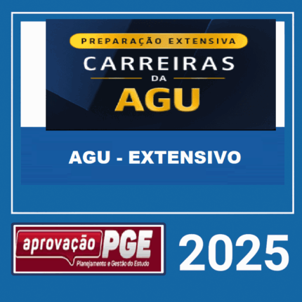 Rateio CARREIRAS DA AGU ( PREPARAÇÃO EXTENSIVA) - APROVAÇÃOPGE 2025