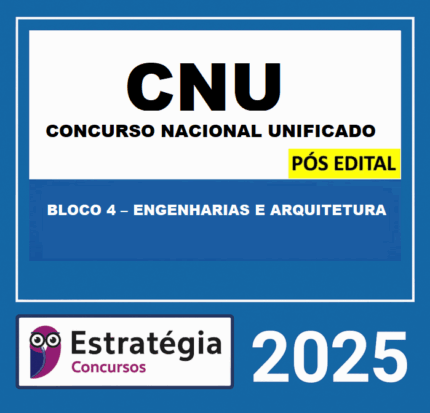Rateio CNU Bloco 4 Engenharias e Arquitetura Pós Edital Estratégia 2025