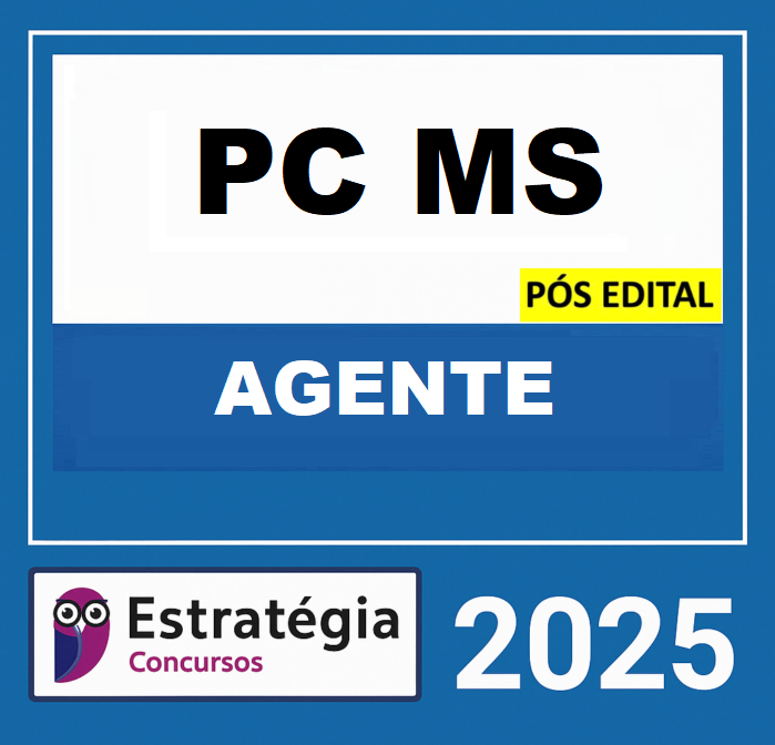 Rateio PC MS PÓS-EDITAL (AGENTE DA POLÍCIA JUDICIÁRIA - INVESTIGAÇÃO DE POLÍCIA JUDICIÁRIA) ESTRATEGIA 2025 Rateio PC MS PÓS-EDITAL (AGENTE DA POLÍCIA JUDICIÁRIA - INVESTIGAÇÃO DE POLÍCIA JUDICIÁRIA) ESTRATEGIA 2025