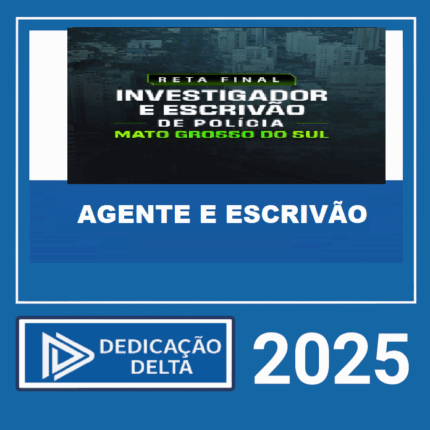 Rateio PC MS RETA FINAL ( INVESTIGADOR E ESCRIVÃO DE POLÍCIA) MATO GROSSO DO SUL