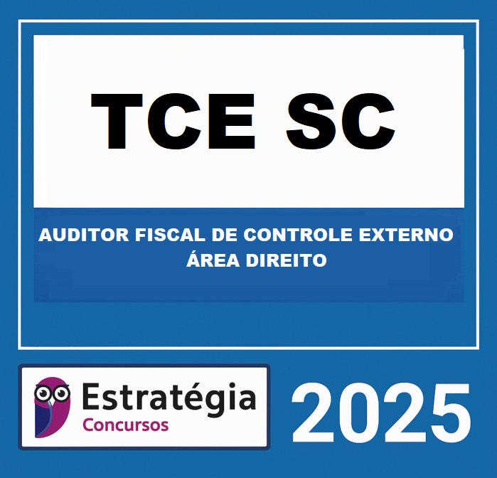 Rateio TCE-SC (AUDITOR FISCAL DE CONTROLE EXTERNO - ÁREA DIREITO) ESTRATEGIA 2025. TCE-SC (AUDITOR FISCAL DE CONTROLE EXTERNO - ÁREA DIREITO) ESTRATEGIA 2025 - Imagem 1