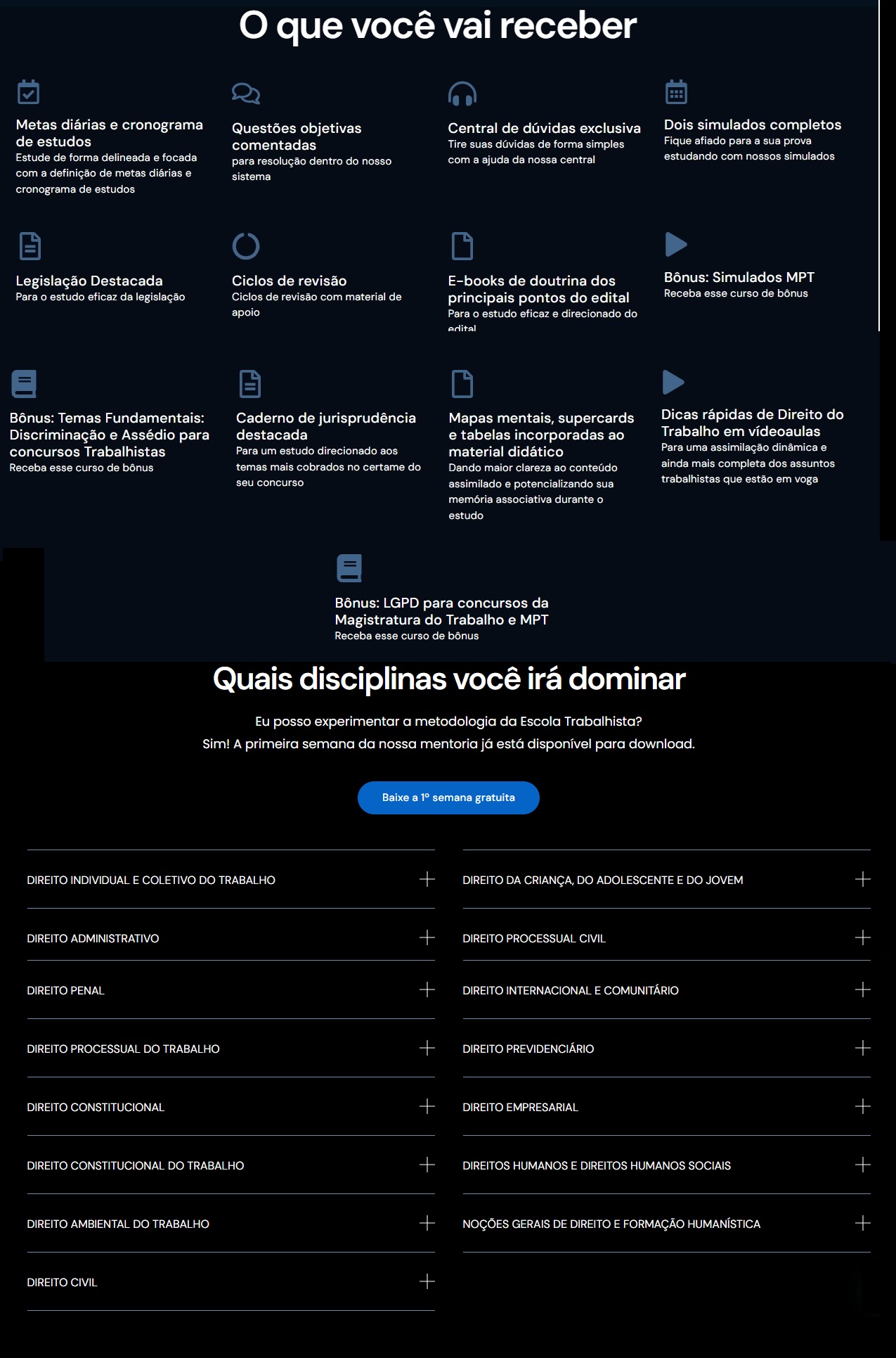 RATEIO SUPER EXTENSIVO MPT E MAGISTRATURA DO TRABALHO - 2025 ESCOLA TRABALHISTA