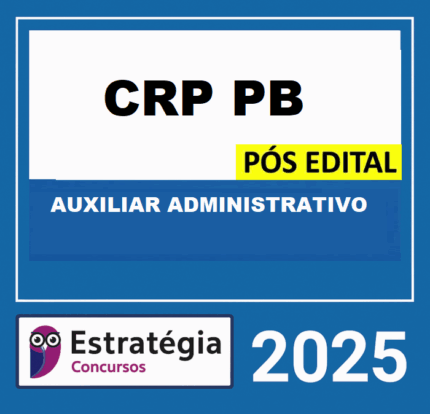 RATEIO CRP-PB Pós-Edital (Auxiliar Administrativo) – Estratégia 2025