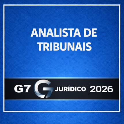 RATEIO ANALISTA DE TRIBUNAIS G7 JURÍDICO – 2026 ⚖️📘