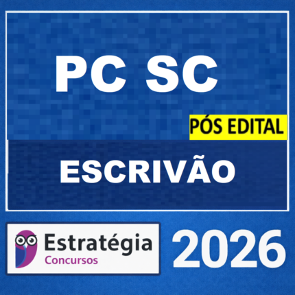 RATEIO PC-SC PÓS-EDITAL (AGENTE + PASSO ESTRATÉGICO) – ESTRATÉGIA 2026