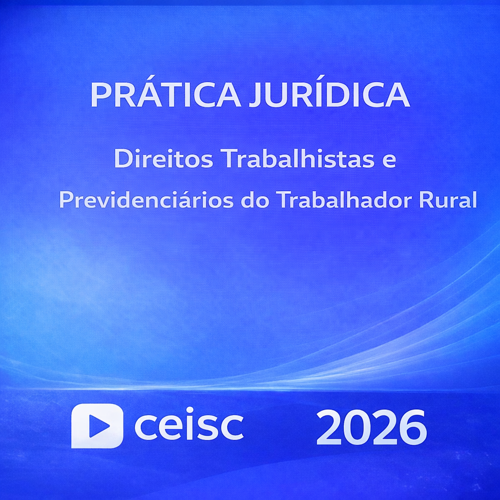 RATEIO PRÁTICA JURÍDICA – DIREITOS TRABALHISTAS E PREVIDENCIÁRIOS DO TRABALHADOR RURAL – CEISC – 2026 ⚖️📘 PRÁTICA JURÍDICA – DIREITOS TRABALHISTAS E PREVIDENCIÁRIOS DO TRABALHADOR RURAL – CEISC – 2026 - Imagem 1