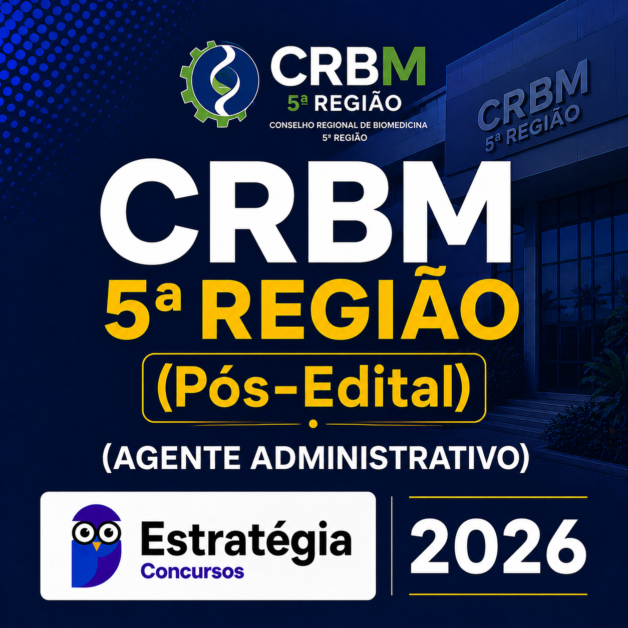 RATEIO CRBM 5ª REGIÃO PÓS-EDITAL (AGENTE ADMINISTRATIVO) – ESTRATÉGIA 2026 CRBM 5ª REGIÃO PÓS-EDITAL (AGENTE ADMINISTRATIVO) – ESTRATÉGIA CONCURSOS – 2026 - Imagem 1